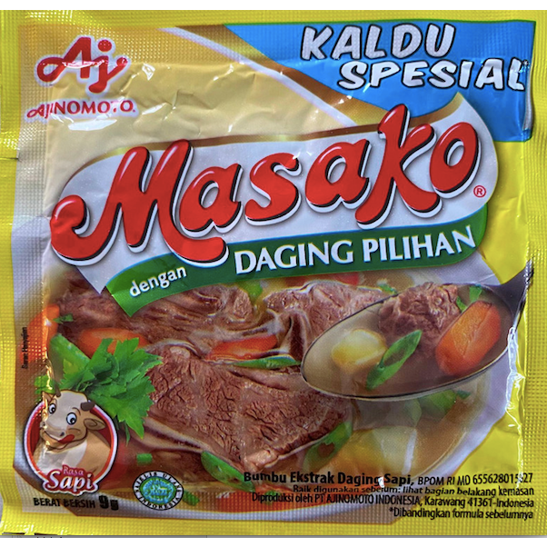 

Masako rasa kaldu sapi renceng 12 sachet 11 gr