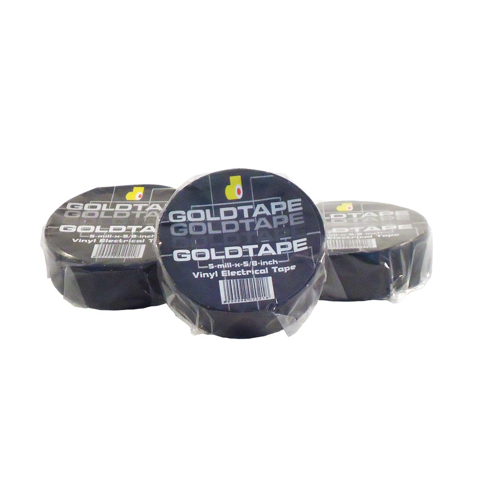 LS26 Solasi Listrik Gold Tape Hitam dan Putih 5/8 inch