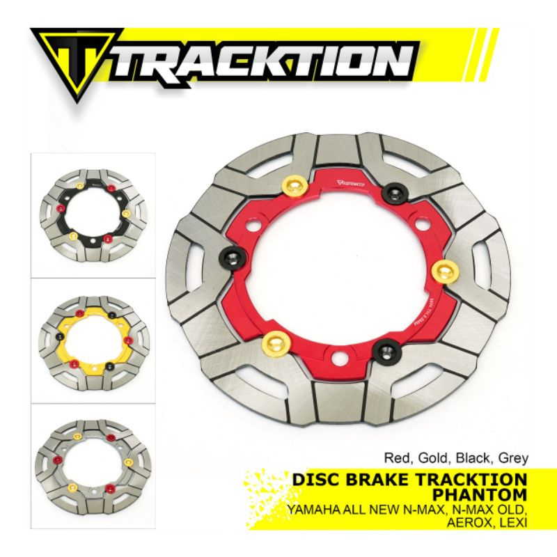 Piringan cakram/ Disc brake Traction Phantom untuk  Nmax new Nmax old Lexi Aerox floating