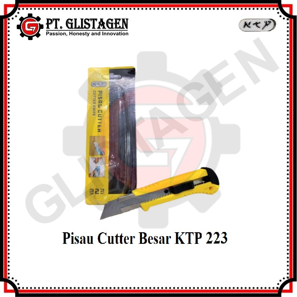 KTP 223 Pisau Cutter Besar Alat Pemotong Kertas Karton ATK Jumbo 18mm