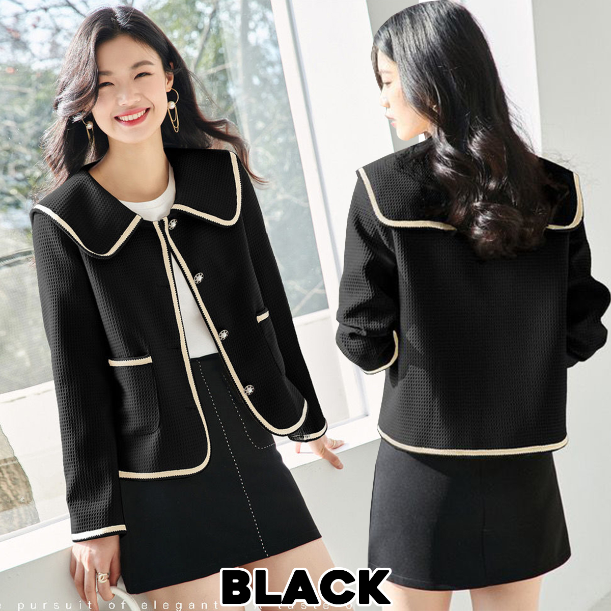 KARAKOREA 5570 Yuri Premium Korean Blazer/Cardigan/Outwear/Outer/Blazer Kerja/Blazer Office Wanita