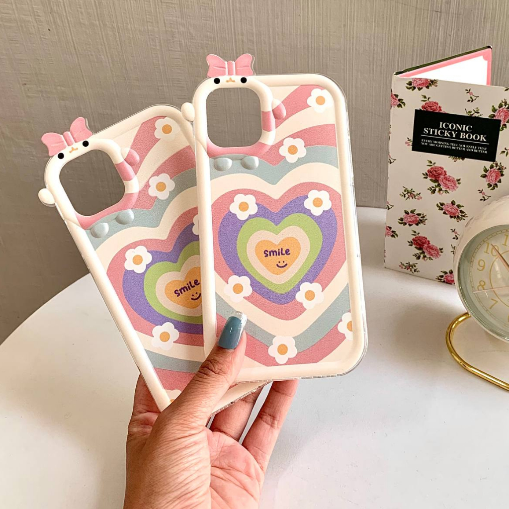 Love Smile case oppo a15 a16 a16k a55 a17 a1k a31 a33 2020 a3s a53 a57 2022 a74 4g a9 a5 2020 192 a52 f11 f9 a5s a7 a55 5g reno 4f 5 5g 5f c1 c2