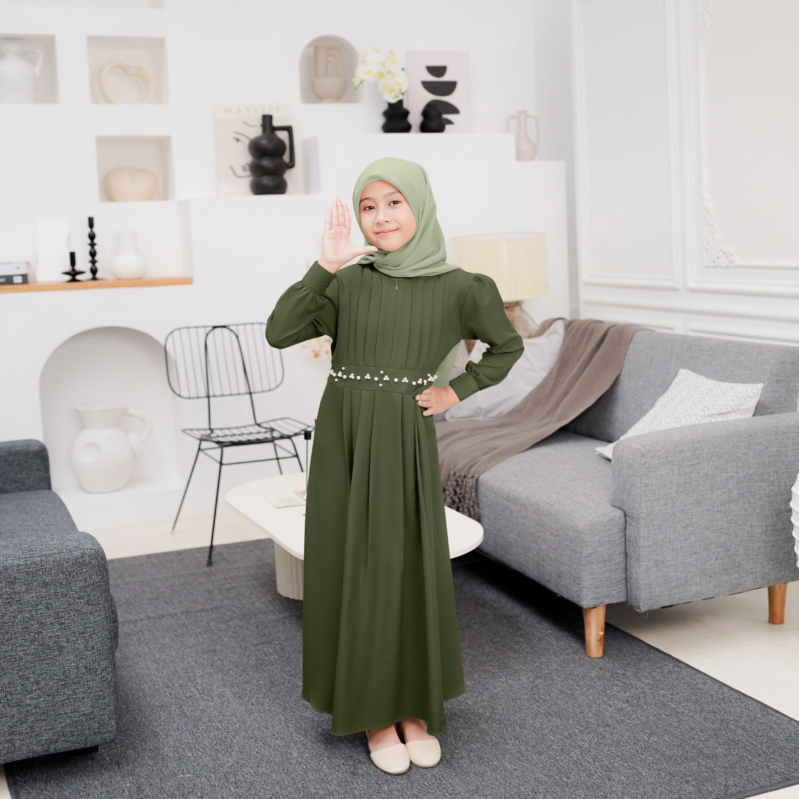 Demore Gamis Muslim Anak Perempuan Maxy Raylane Kid Shakila Polos