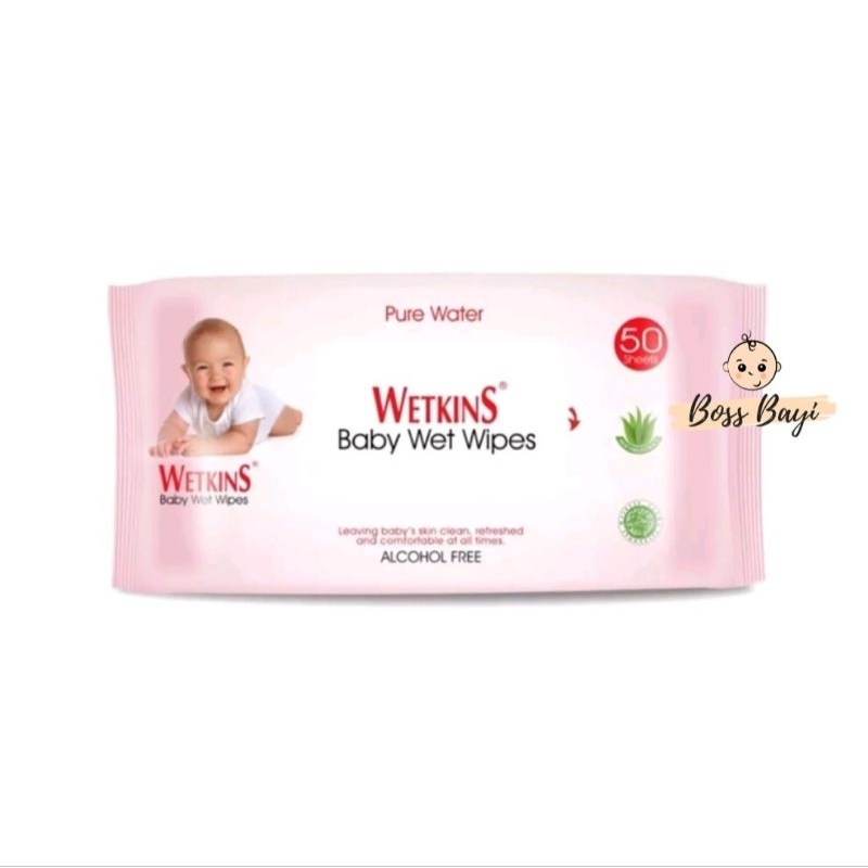 WETKINS - Baby Wipes / Tissue Basah 50's