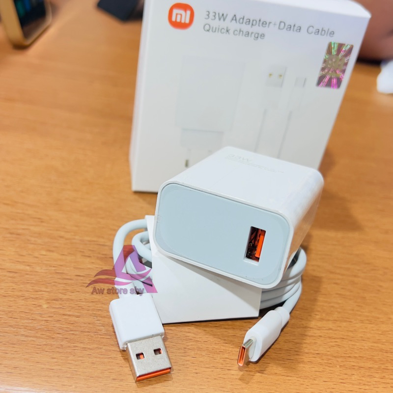 Charger Xiaomi 33 Watt Type C 6A TURBO Charge Redmi 13 note 9 10 pro 10S 11 Pro Note 12 Mi 9 10 11 Poco M3 Pro Poco X3 X4 X5 Pro 4G 5G Original Casan 33W
