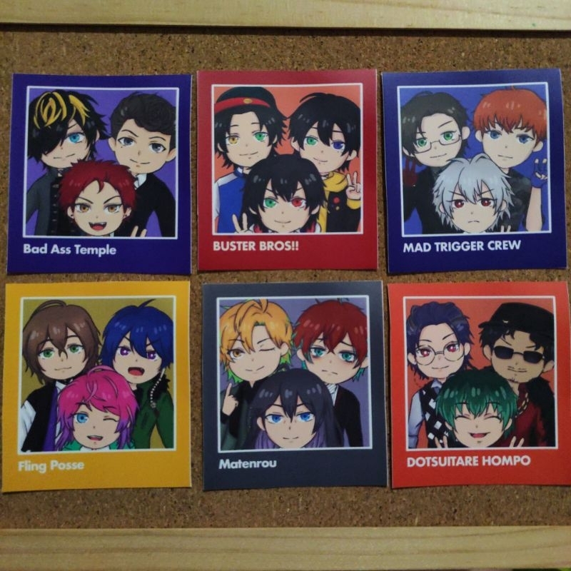 Hypnosis Microphone Polaroid Sticker Set