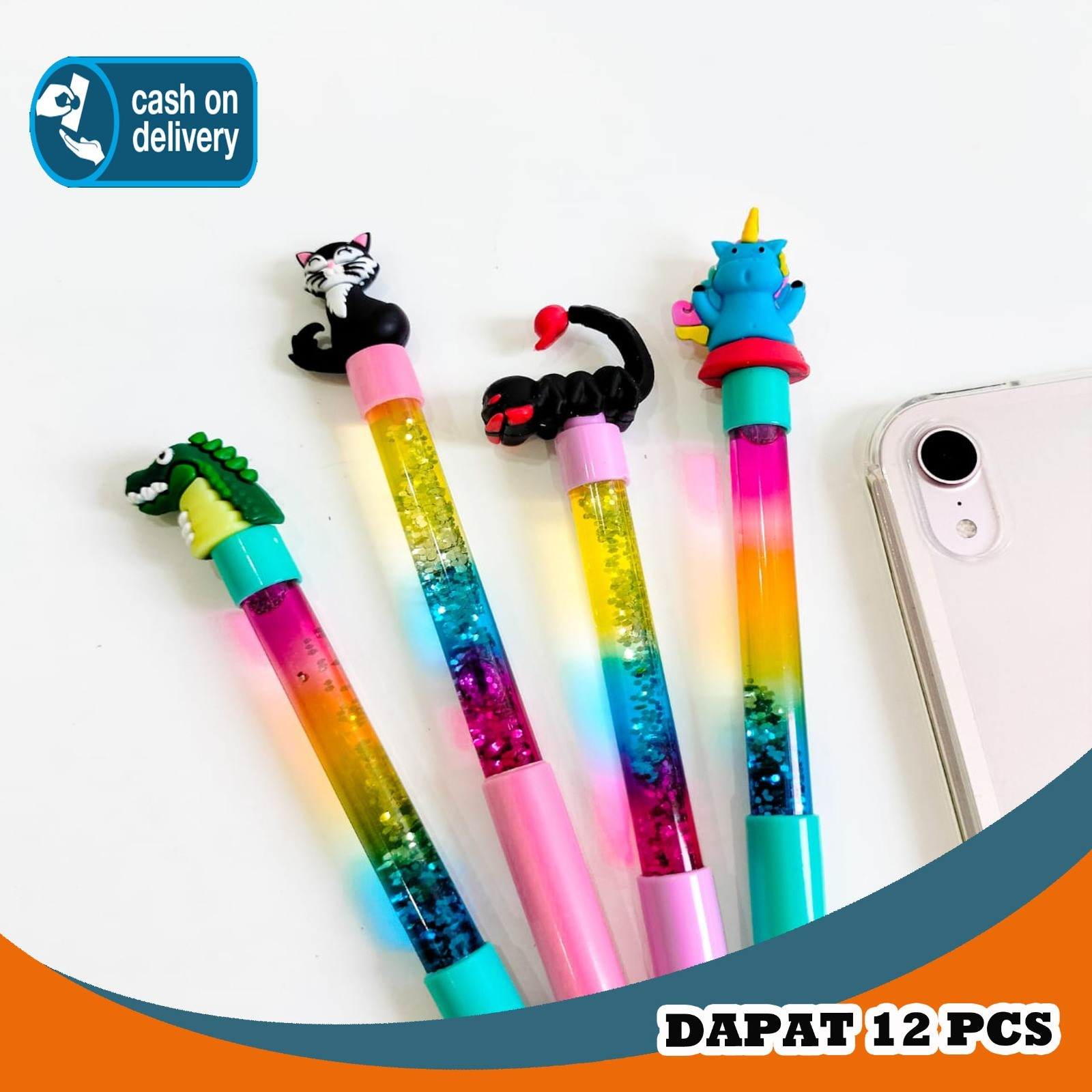 

SELUSIN PEN GLITTER HEWAN ANIMAL ISI 12 PCS LUCU GEL PEN KARAKTER UNIK MURAH PULPEN PENA BOLPEN