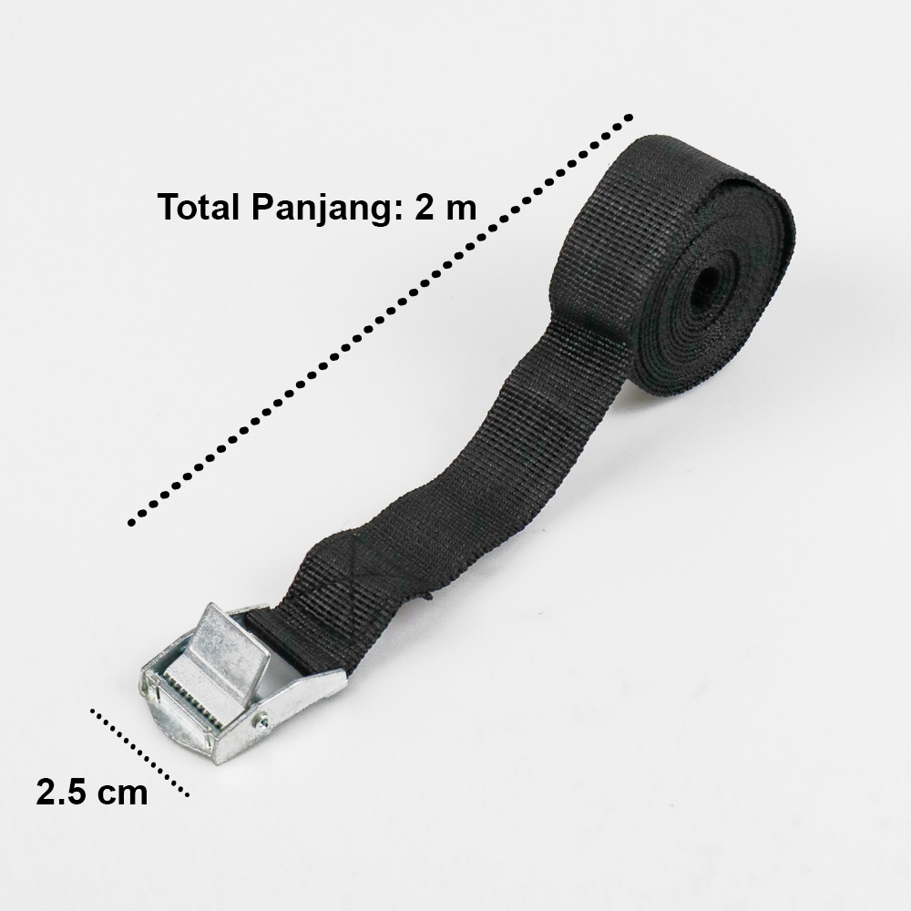 XhaoR Tali Strap Pengikat Barang Cargo Belt 2 Meter x 2.5 cm