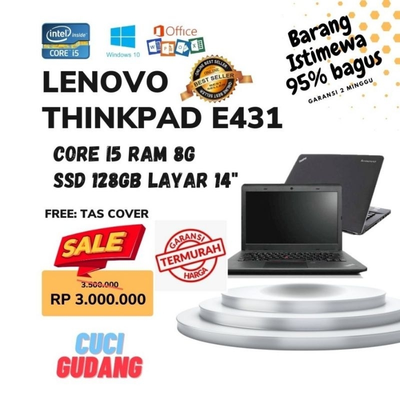 LAPTOP MURAH LENOVO THINKPAD E431