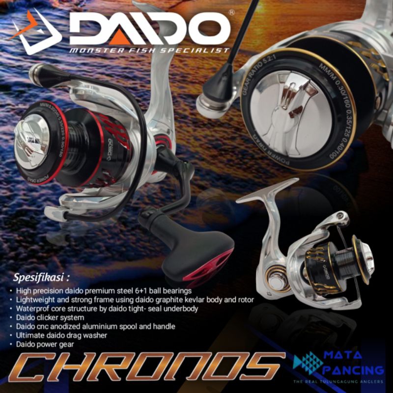 Reel daido chronos 1000 2000 3000 4000 6000 power handle salt water kronos cronos