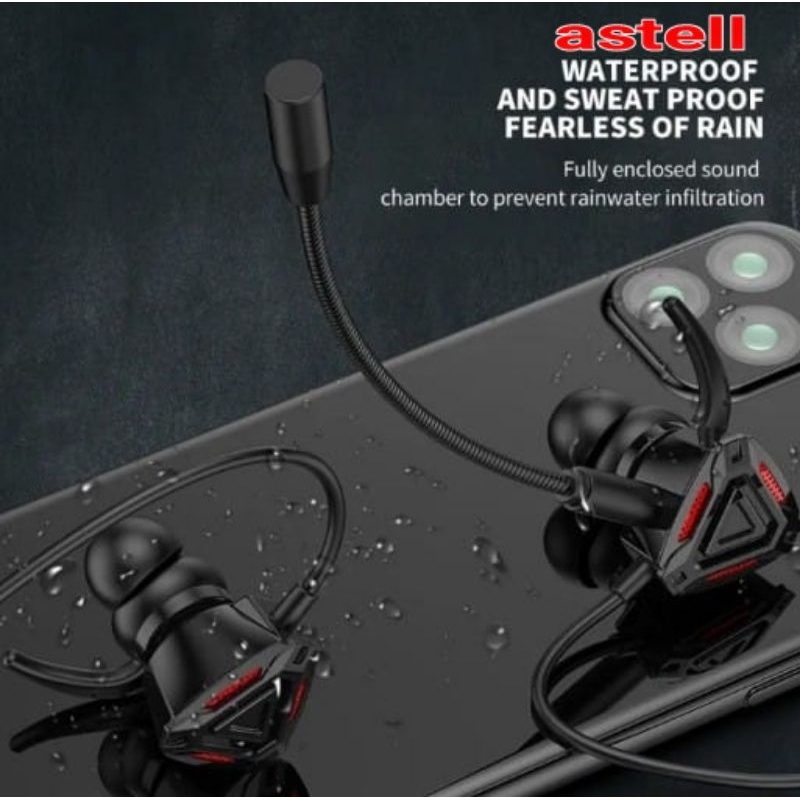 Headset Earphone Gaming Astell AT-90 FOR MOBILE LEGANT PUBG