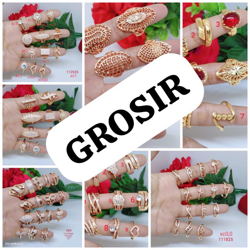 Grosir Cincin Campur Model Acak Titanium Xuping Tembaga Terlaris Termurah