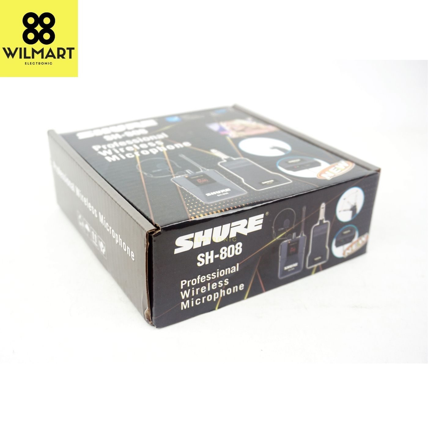 Professional Microphone SH-808 - Mic Jepit &amp; Bandul Wireless SH 808 - Jack , 2 Jenis Mic Bandul / Jepit , Transmitter Wireless, Jack HomeBaterai Litium Tanpa Wayar