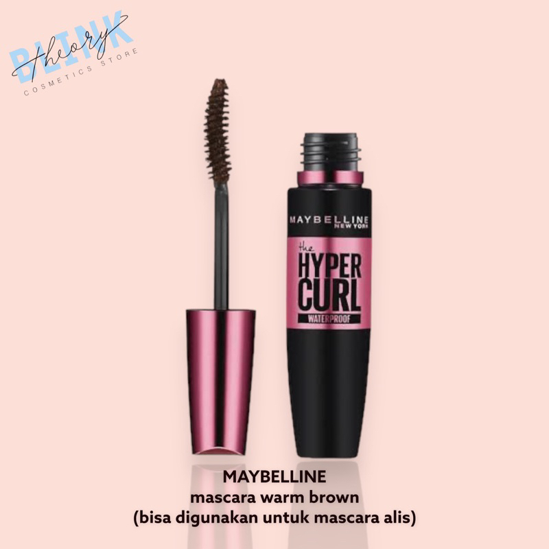 MAYBELLINE hyper curl mascara warm brown (bisa digunakan utk mascara alis)