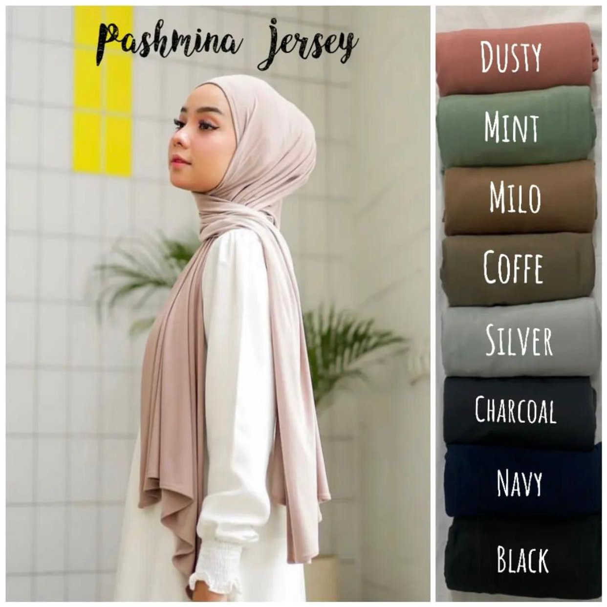 Pashmina Kaos Jersey Premium Pashmina Jersey / Hijab jersy premium / Jilbab pashmina instan / Pashmina rayon / Pashmina bagus murah