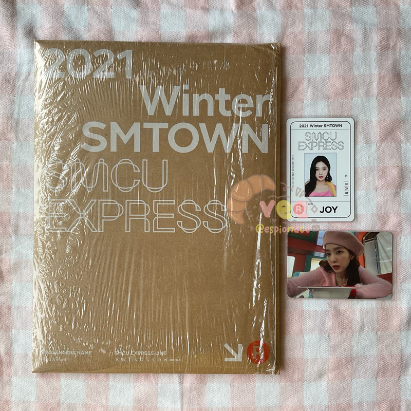 red velvet - smcu 2021 winter smtown express (unsealed album, irene, joy photocard)