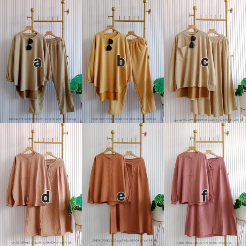 T960 ATASAN BLOUSE SET CELANA / ROK WANITA MUSLIMAH KEKINIAN VIRAL ORIGINAL REAL PICT GOOD QUALITY M