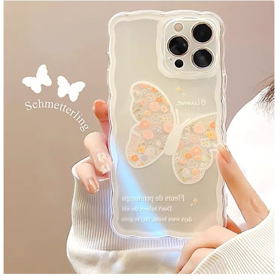 SOFTCASE WAVE BUTTERFLY case vivo v21 v23e y02 y15s y01 y16 y17 y12 y15 y20 y20s y12s y21 2021 y21s y22 y30 y50 y35 y75 t1 y91 y93 y95 y91c