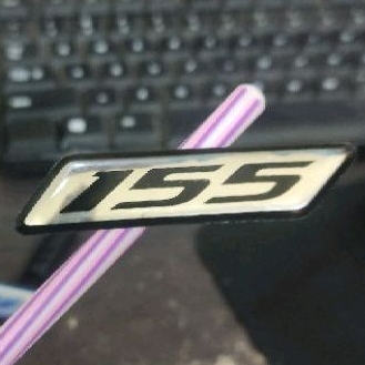 emblem timbul 155 stiker motor