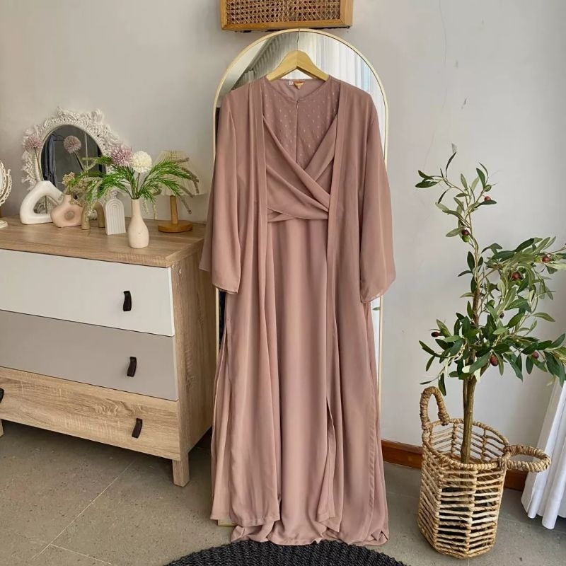 Shafa Dress / Dress Busui / Outer Murah / Dress Kondangan by Proudyhijab.id