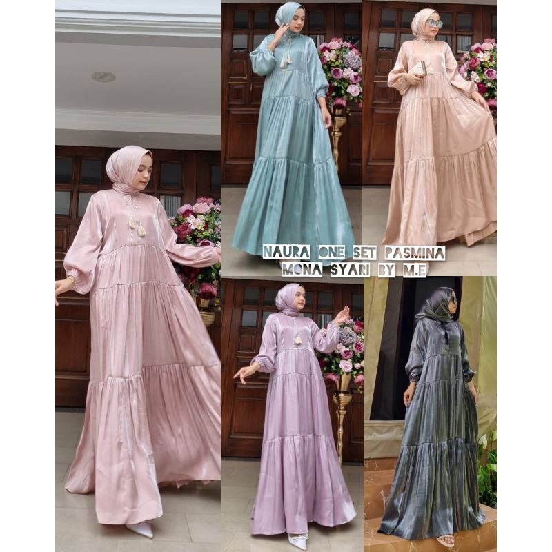 NAURA DRESS SET MONA SYAR'I by M.E 100% Original & Real Pic