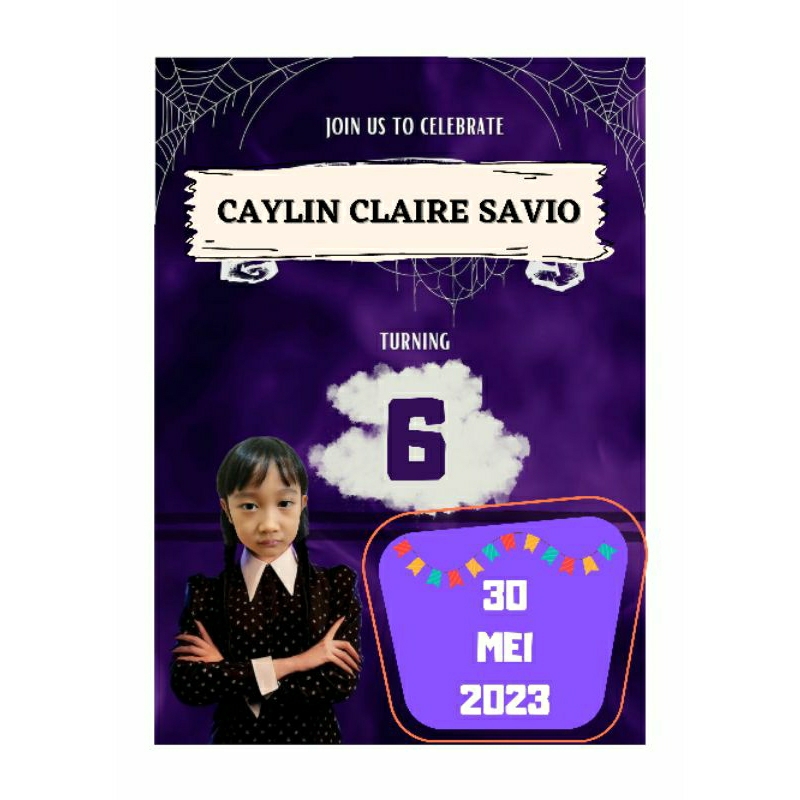 design undangan wednesday