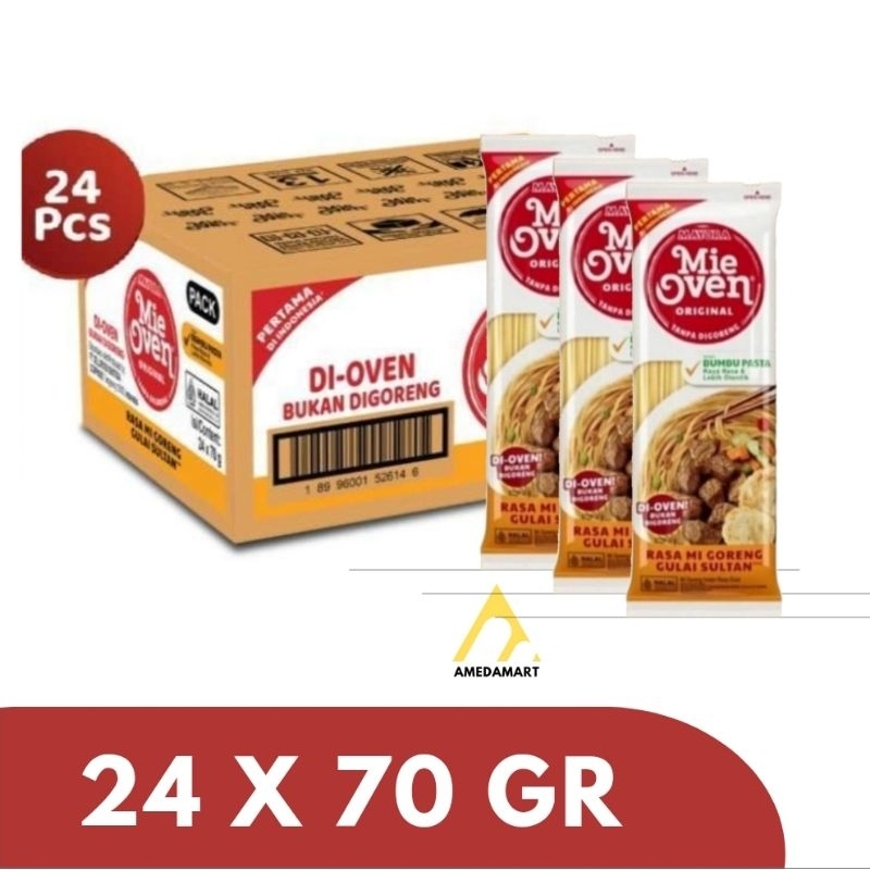 Mie Oven Mi Goreng Gulai Sultan 70gr (24 Pcs / Dus)