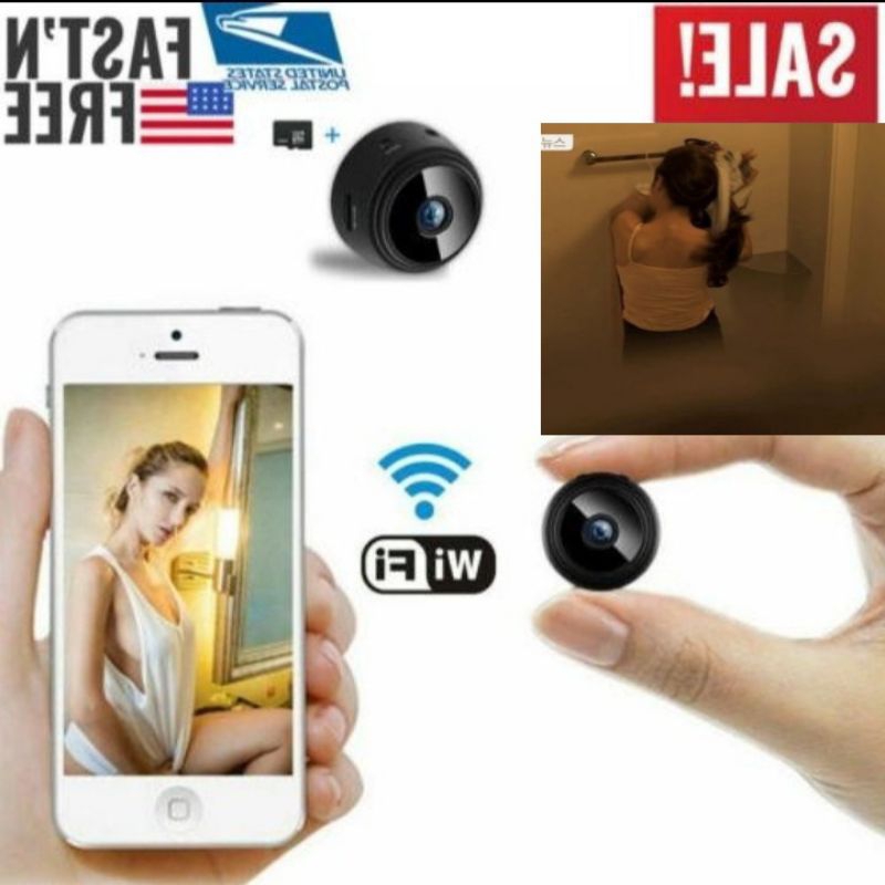 Mini Spy Camera WiFi Hidden Camera Wireless HD 1080P 8MP Kamera Kecil Wifi