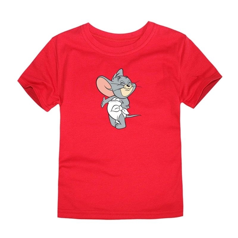 Kaos Anak Unisex Tom&amp;Jerry Cute Baju anak Atasan Oblong Anak Lengan Pendek 2-1Th Cod