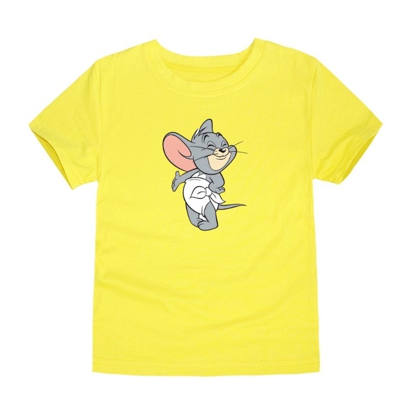 Kaos Anak Unisex Tom&amp;Jerry Cute Baju anak Atasan Oblong Anak Lengan Pendek 2-1Th Cod