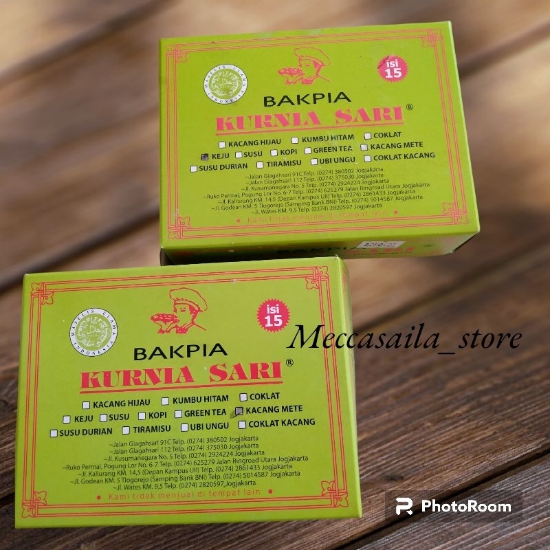 

BAKPIA KURNIASARI isi 15 ~ oleh-oleh khas Jogja~