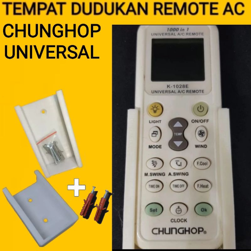 Tempat Penyimpanan Remote AC Chunghop Universal Holder Stand Bracket Kotak Remot