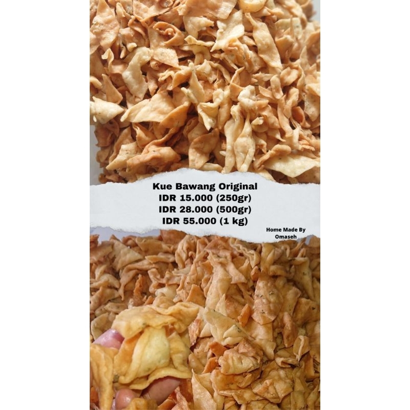 

Keripik Bawang/Kue Bawang Hand Made No Micin