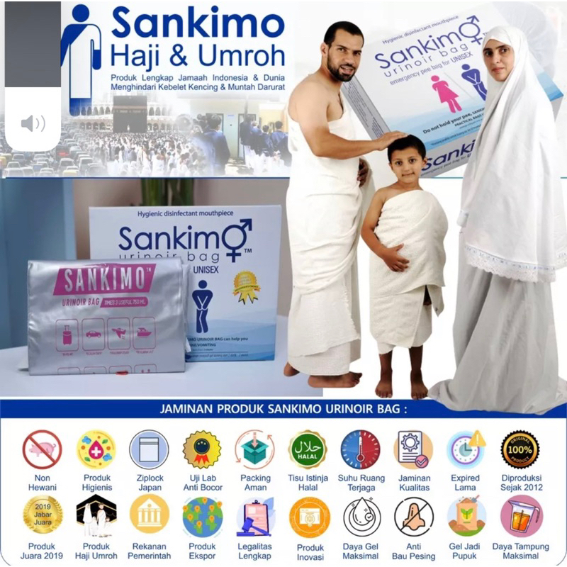 Kantong Urine Peepis Peepee Satuan Urine Bag Perlengkapan Haji dan Umroh