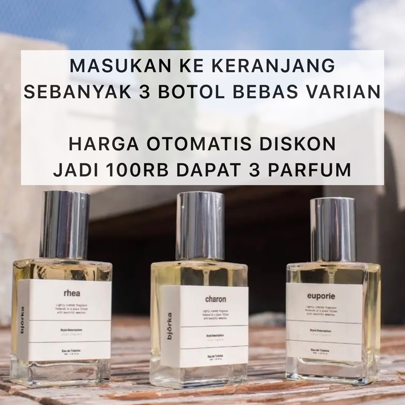 Parfum Bjorka Parfum Wanita Pria | BUNDLING PAKET 3 PARFUM Bebas Pilih