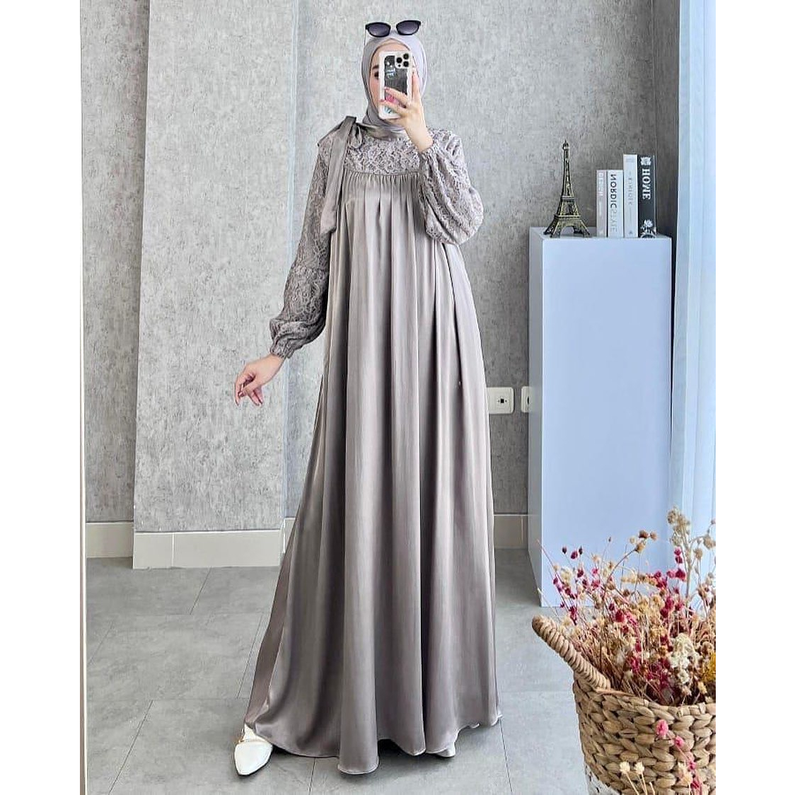 Big Sale Baju Gamis Brukat Pesta Mamanda Saleha Yumna Dress  Kondangan Terbaru 2023 Pakaian Muslim Wanita Maxmara Mix Brukat Size M L XL Fashion Outfit Wanita Muslimah