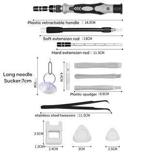 ISKU Obeng Set 122 in 1 Obeng HP Multifungsi Alat Bongkar Mini Precision Magnetic Screwdriver Obeng Set Komplit Serbaguna HP Laptop Reparasi