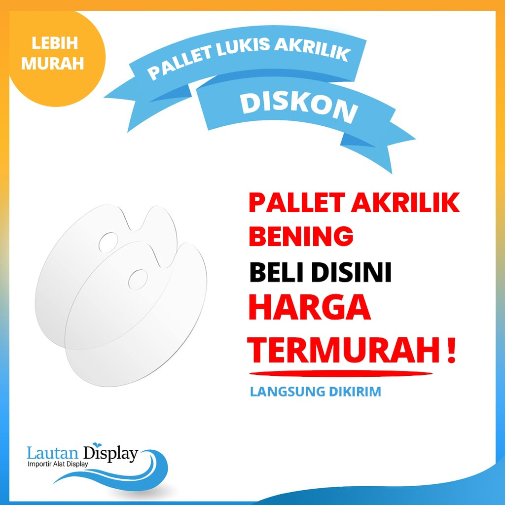 

Palet Lukis Akrilik Cat Air, Palette Acrylic Lukis Transparan Oval