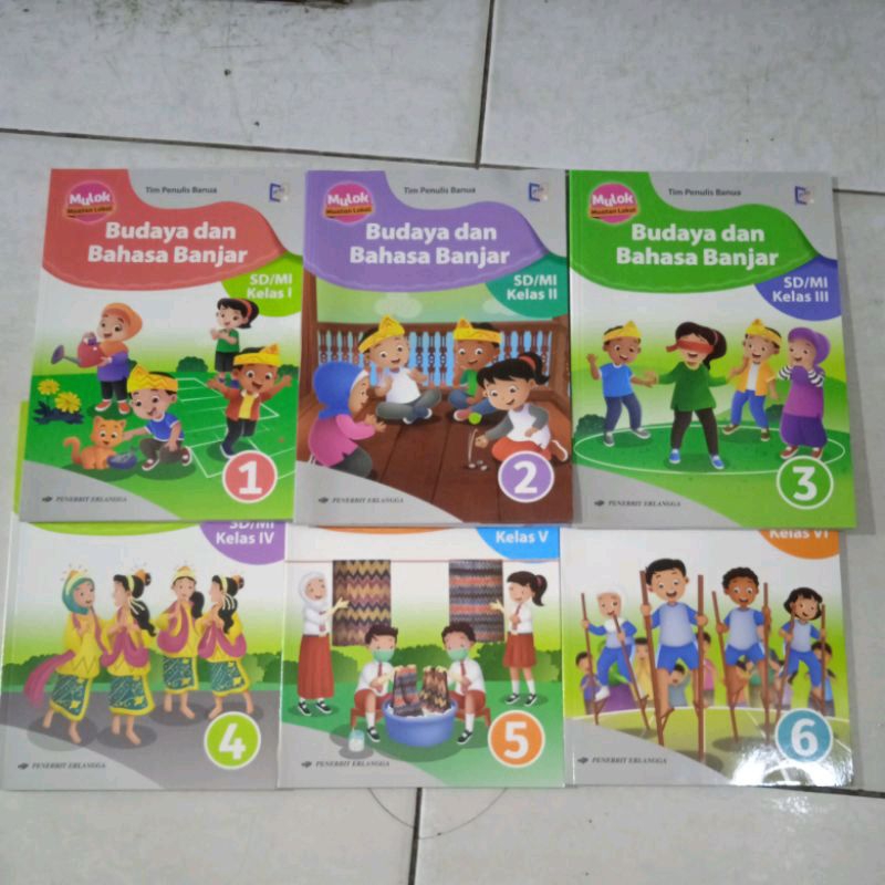 Mulok Muatan Lokal Budaya dan Bahasa Banjar SD Kelas 1, 2, 3, 4, 5 & 6 Erlangga