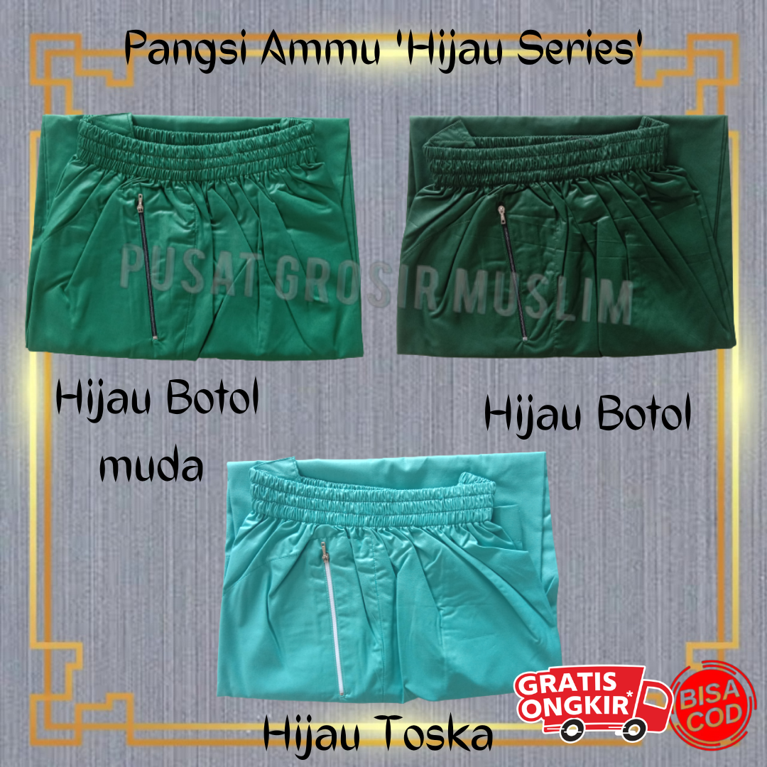 Promo Celana Pangsi By Ammu Dewasa Hijau Series Celana Pangsi Sirwal