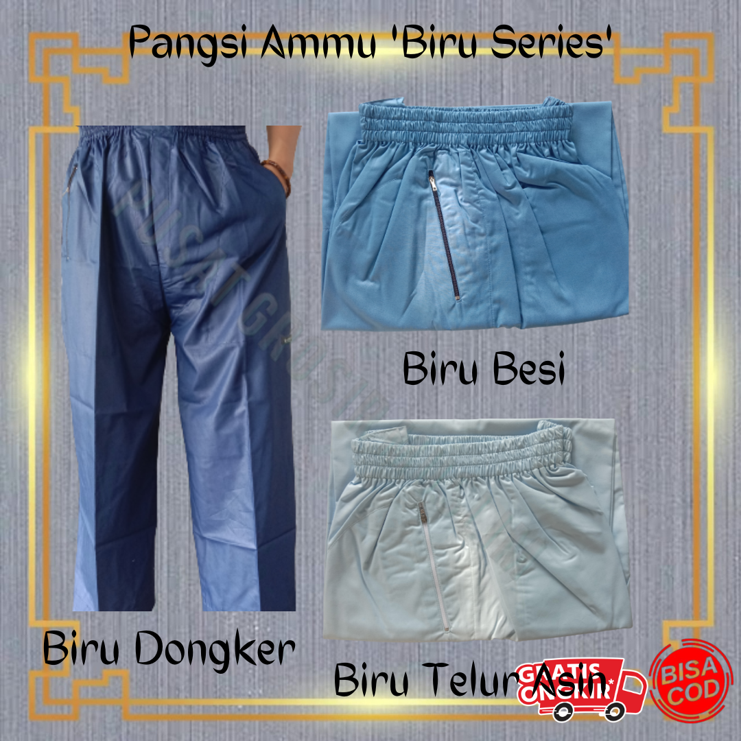 Promo Celana Pangsi By Ammu Dewasa Biru Series Celana Pangsi Sirwal