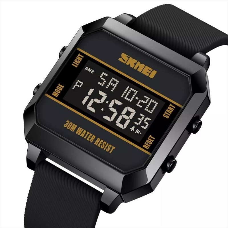 Jam Tangan Pria Skmei 1848 Digital Rubber Strap Water Resist original