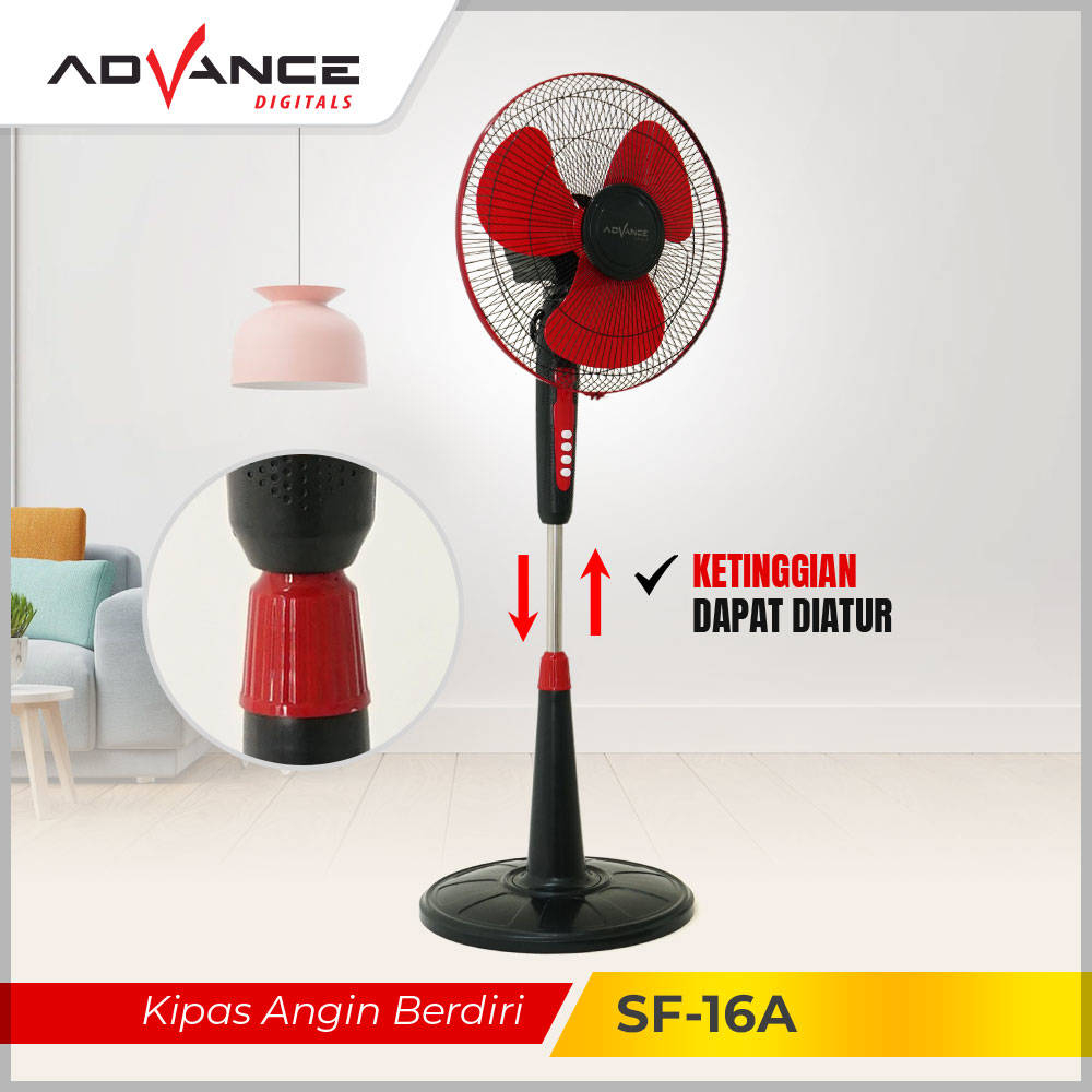 【Garansi 1 Tahun】Advance Kipas Angin 16 Inch SF-16A Kipas Angin Berdiri