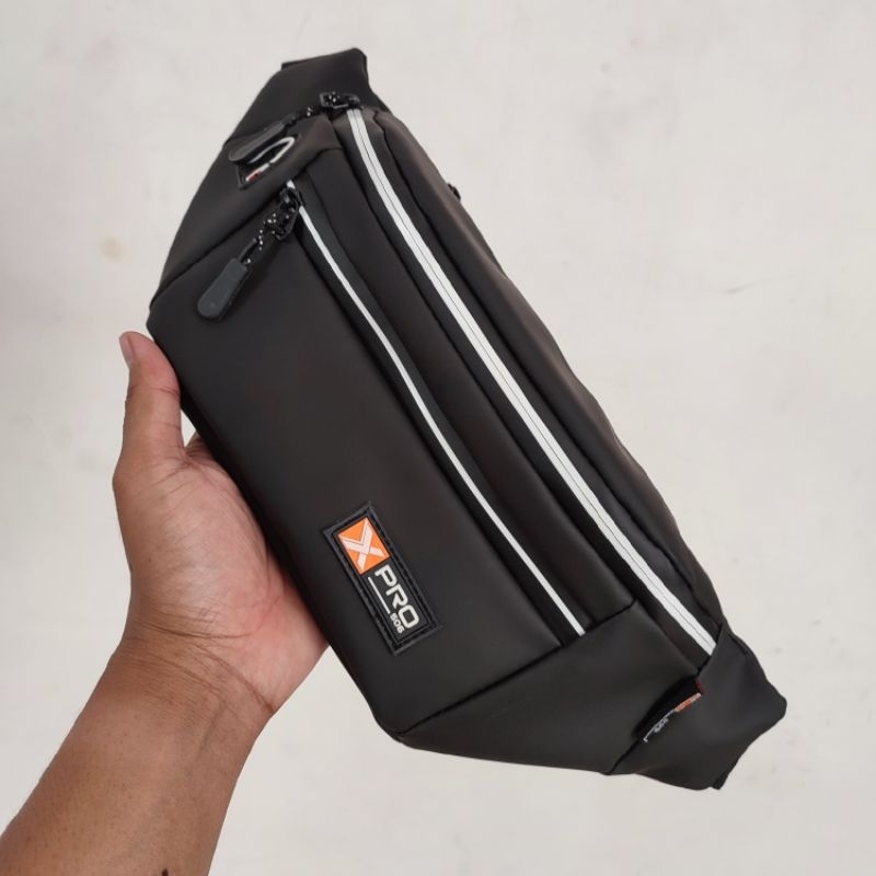 XPRO-506 | Tas Selempang Pria Waterproof Bahan Balon Super | WaistBag Pria Exclusive Original