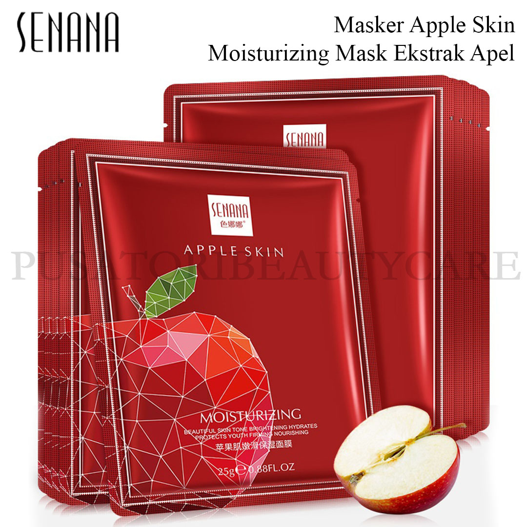 SENANA Masker Apple Skin Moisturizing Mask Ekstrak Apel