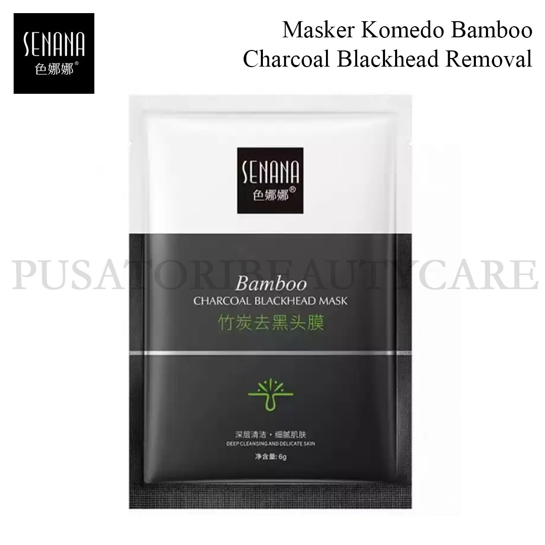 SENANA Masker Komedo Bamboo Charcoal Blackhead Removal Masker Hidung