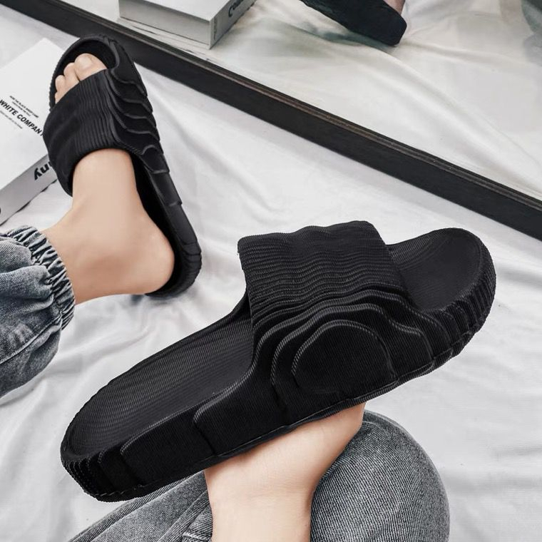 New Sandal Slippers Karet Pria ADILLETE 22 Polos / Sandal Pria Eva Premium