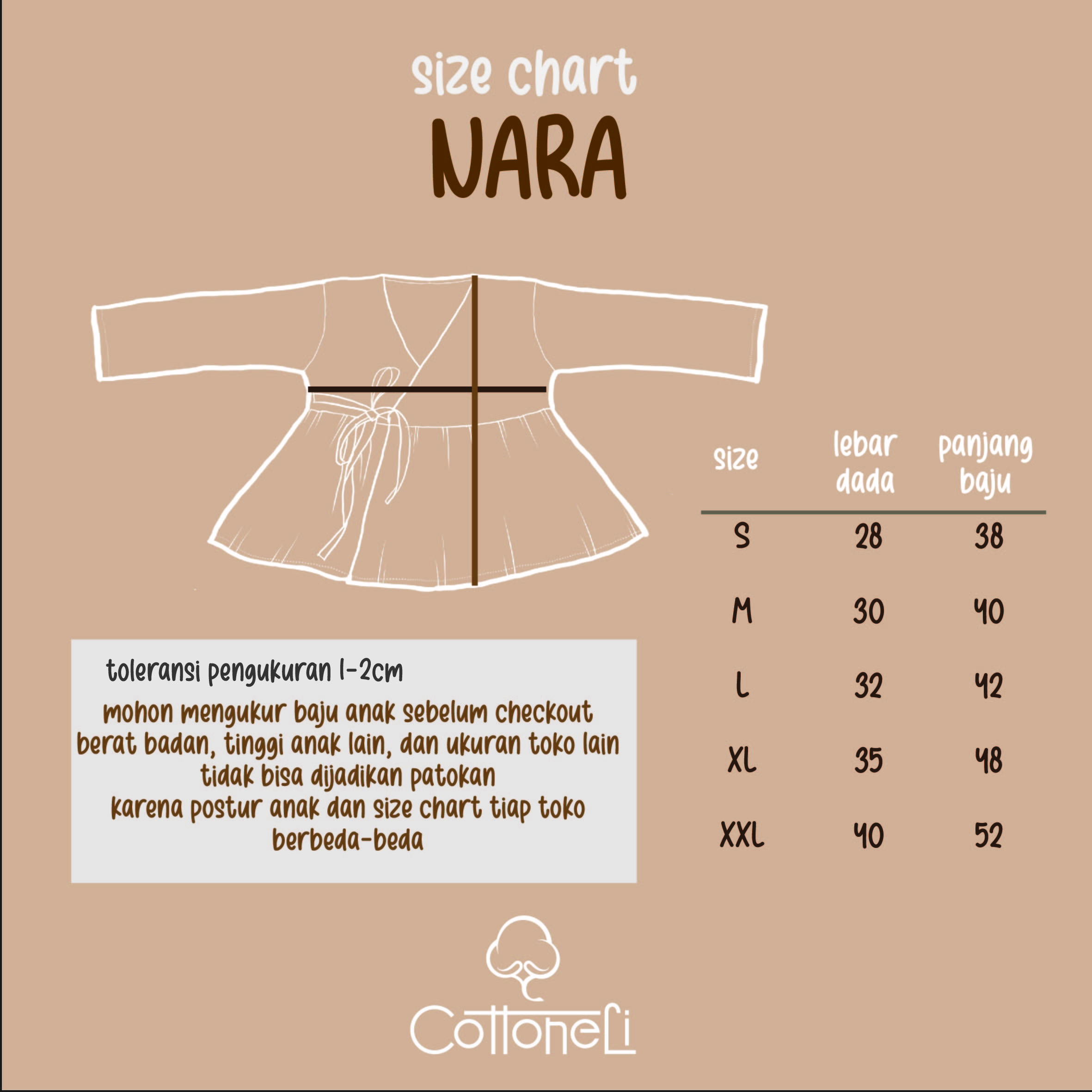 NARA Atasan Anak Muslin Double Gauze Cotton Organik Muslin Lengan Panjang Kimono Hanbok Baju KADO ULANG TAHUN BAYI MURAH