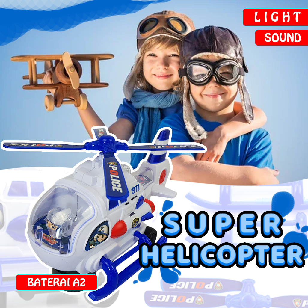 Mainan anak cowok police super helikopter dos[777_27]