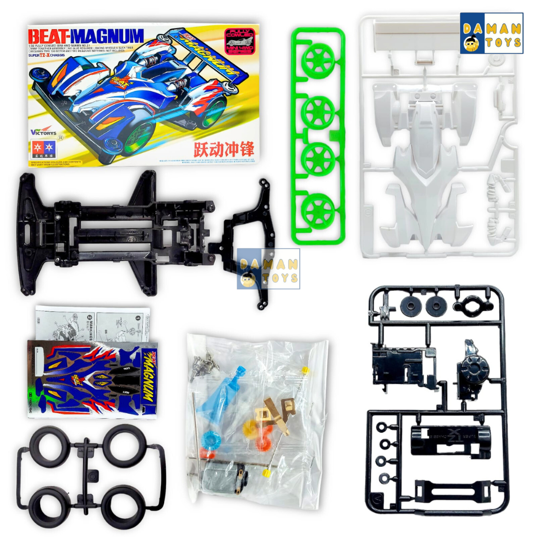 Mainan Tamiya Balap Cepat 4wd Speed Magnum Hurricane Sonic Rakitan Tamia